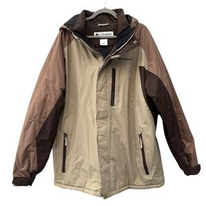 Columbia Men's Tan and Brown Jacket
